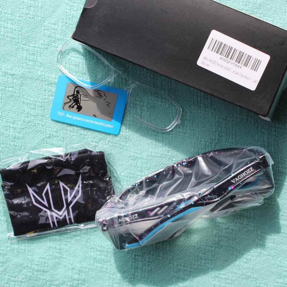 NWT Vaghozz Polarized Sunglasses comes with all items in pictures - Picture 4 of 8